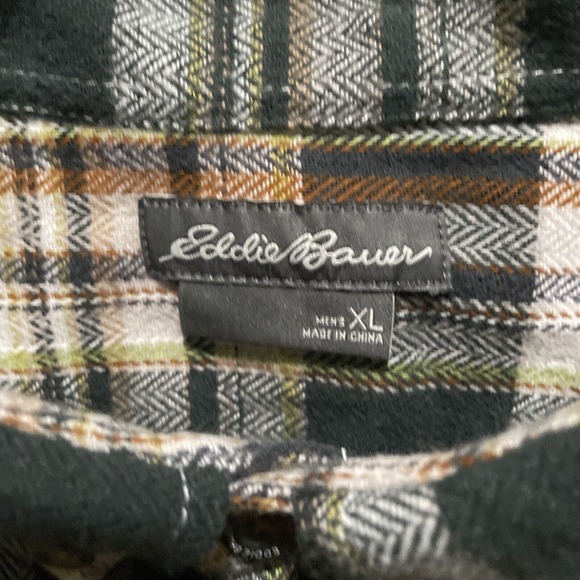Eddie‎ Bauer Shirt Adult Extra Large XL Multicolored Cotton Flannel Casual Mens - Picture 3 of 7
